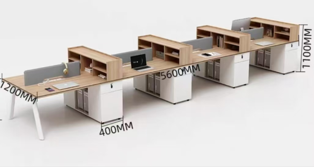 簡約現代職員桌-22