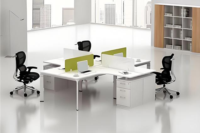 簡約現代職員桌-19