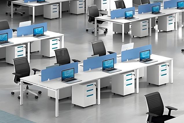 簡約現代職員桌-8